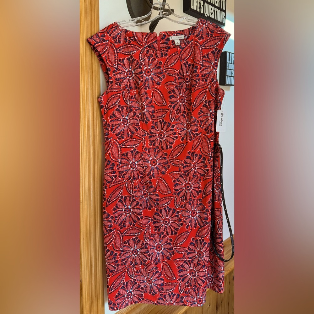 NWT sleeveless, belted dress from Dress Barn size 14